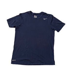 NIKE DRI-FIT Large Basketball Athletic Cut Blue SHIRT